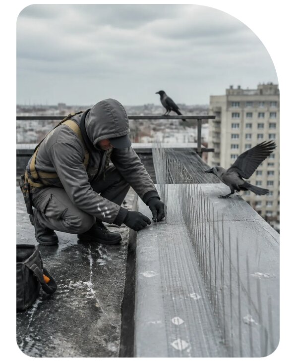 Защита от ворон под ключ в Елизове по цене от 5064 р. | Сенат-Лзв